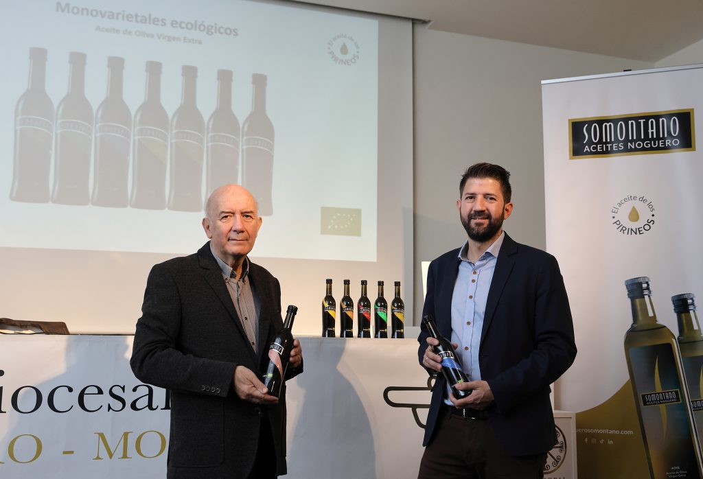 Presentación nuevos aceites varietales ecológicos Noguero Somontano